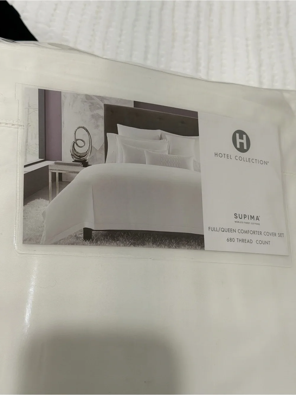 Hotel Collection Supima Duvet Cover Set in White